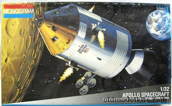 Monogram 1/32 Apollo Spacecraft Command / Service Module Cut Away with Interior, 5083 plastic model kit